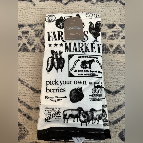 williamsburg Other - NWT, Farmhouse Kitchen Towel, set of 2